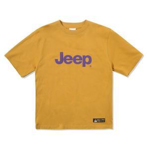 JEEP 오버핏 빅로고 반팔티셔츠 GL2TSU093-머스타드