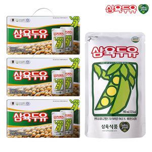 삼육두유 오리지널 파우치 두유 190ml 45팩 (15팩x3)