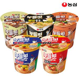 농심 누들핏 5종 8개 2+2+2+2 모음전 [ 육개장사발면 /김치사발면/튀김우동/짜파구리/얼큰맛/신라면/새우탕/튀김우동/안성탕면/붉닭볶음면]