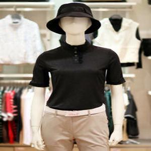 [엘르골프] 엘르골프 S/S 여성 7부소매 모크넥 티셔츠 6J-45401-191