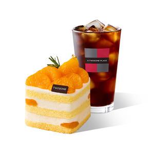 [투썸] 금귤 생크림 케이크 (쁘띠) + 아메리카노 R