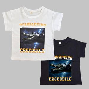 봄바르디로 크로코딜로 옷 이탈리안 브레인롯 옷 아동 반팔 티셔츠 Italian Brainrot