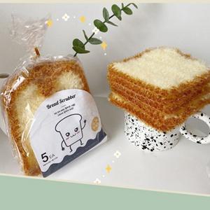 2겹 아크릴 식빵수세미5개세트