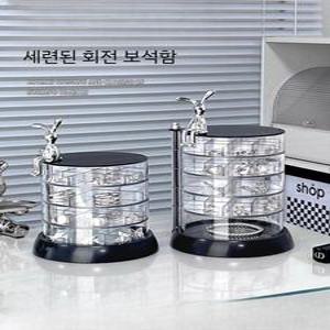 2025 회전식 쥬얼리박스 악세사리보관함 선물 수납 정리