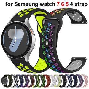 갤럭시 시계 용 20mm 22mm 실리콘 스트랩 7 6 5 4 40/44mm 6 클래식 43/47mm GearS3 팔찌 화웨이 3 4Pro GT3/2e 밴드