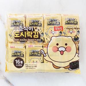 광천김 춘식이 재래도시락김 5g*16봉