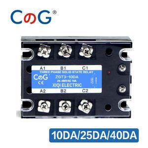CG 3상 10A 25A 40A DA 60A 80A 100A 150 200A 삼상 SSR 32V 제어 24 480V AC 솔리드 스테이트 릴레이 SSR AC AC