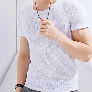 남성티셔츠 냉감티셔츠 아이스티셔츠 냉티셔츠 매쉬소재 남자티셔츠 쿨 얼음티셔츠 매쉬티셔츠 남성 기능성 티셔츠 반팔티 운동복