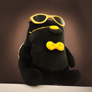 일품진로 블랙껍 시팅 키링 인형 8cm