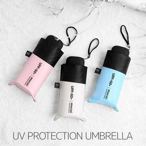 초경량 UV 암막코팅 수동 미니양산 5단 자외선차단 초소형 포켓 가벼운 양우산 양산