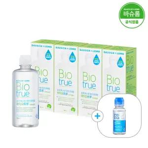 [공식] 바슈롬 바이오트루 렌즈세척액 300ml x4개 (+60ml)