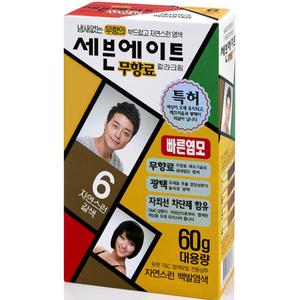 세븐에이트 염색약 6호 자연갈색 60gx1개