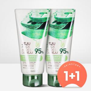 더페이스샵 신선한 제주 알로에 수딩젤 튜브형 300ml (2개)
