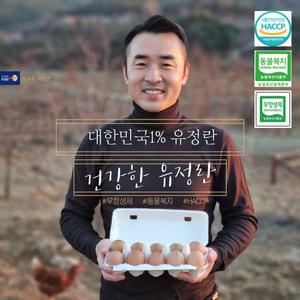[건강한유정란]난각번호1번 동물복지유정란 깨끗한 자연방사 계란 (HACCP/동물복지/깨끗한축산)