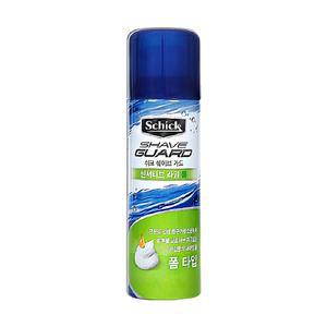 쉬크 쉐이브 가드 센서티브 라임 폼 210g/60g 면도 쉐이빙폼 피부 보호 면도크림