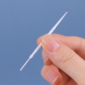 호환 100 PCS 양방향오랄비 케어브러쉬선택 치간 칫솔 치아 스틱오랄비 청소 플라스틱 치실 이쑤시개