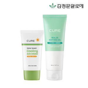 큐어 쿨링선크림 40ml+수딩젤150ml