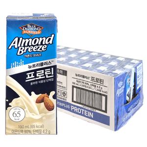 아몬드브리즈 프로틴 190ml x 24팩 뉴트리플러스 고단백 아몬드유