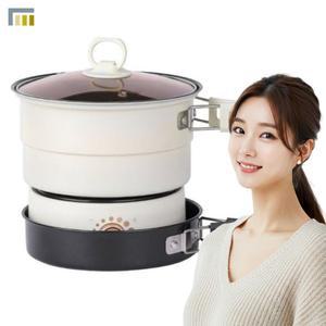 분리형 멀티쿠커 전기냄비 휴대용 여행용 다용도 라면포트 1인용