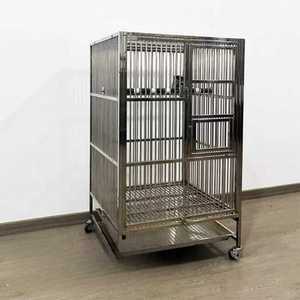 스텐 앵무새장 대형 철제 앵무 새장 케이지 놀이터 62x58x100cm