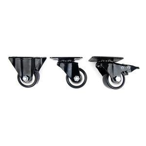 우레탄 바퀴유니 튼튼 흑색 41mm CB 고정 하중 25kg