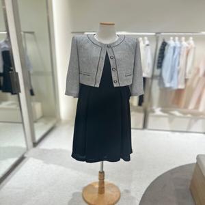 [SOUP숲] 자켓 세트 핏 앤 플레어 원피스 SB4TXM2