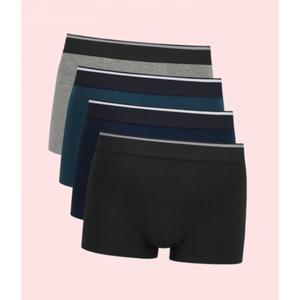 제임스딘 4팩 JD 남성 남자 맨즈 무지 소프트 심리스 팬티 드로즈 브리프 속옷 언더웨어 데일리 기본