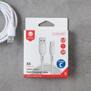 VIPFAN C타입 고속충전케이블 2M X5(화이트