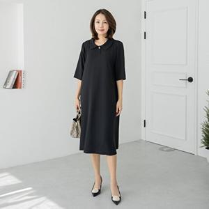 [마담4060]엄마옷 마담4060 원피스 여성원피스 러버카라-YOP2504018-중년여성의류 50대여성의류