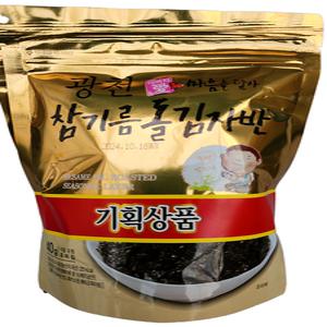 아버지애 광천 참기름 돌김자반볶음 40g 1박스 20봉지 파래자반 업소용 식당용 도매가