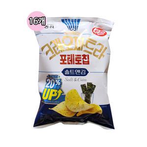 농심 클레오파트라 포테토칩 솔트앤김 60g(16개입)