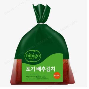 비비고 베이직 포기배추김치 4kg