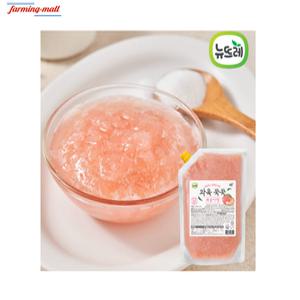 [보금푸드] 뉴뜨레 냉동 과육꾹꾹 복숭아청 1kg x 1개