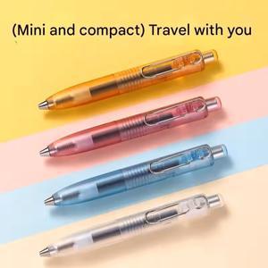 새로운 일본 Uni Uniball One P UMN-SP 과일 차 시리즈 제한 투명 홀더 펜 미니 휴대용 포켓 젤 0.5mm 쓰