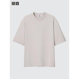 유니클로 에어리즘 오버핏 남자 남성 쿨링 냉감 여름 티셔츠 반팔 시원한 가벼운 코튼오버사이