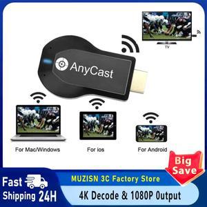 MUZISN 4K 1080P HDMI 호환 TV 스틱 M2 Plus 무선 WiFi 디스플레이 TV 동글 수신기 (DLNA Airplay Miracast