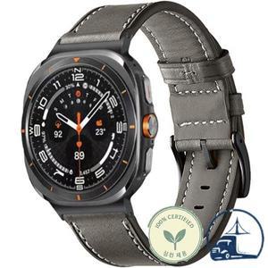 삼성 갤럭시 워치 8 클래식 46mm 밴드용 소프트 가죽 스트랩 남녀 캐주얼 손목