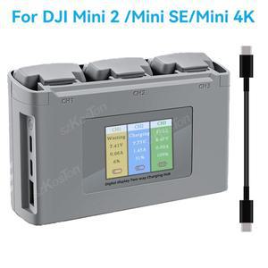DJI 호환 호환미니 4K, 2, SE 충전 허브, USB 리모컨 배터리, 보조배터리 드론 액세서리, 3 방향
