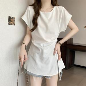 로랑 반팔 스트랩 블라우스_d