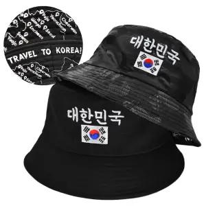 캡이요 CAPEYO 2546 대한민국 태극기 자수 벙거지 버킷햇 해안라인 코리아 대한민국 한국 외국인선물 커플 남녀공용 한국 관광 기념품 모자