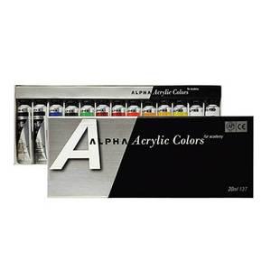 ALPHA 실버 아크릴칼라 13색 20ml 알파색채 문구