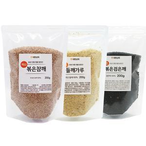 국산 볶은 참깨 검은깨 들깨가루 200g / 50년전통대현상회