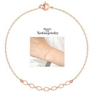 [NeeGee] 14K GOLD 스틸컷팅팔찌