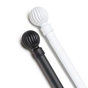 [윈도우드레스]25mm 심플라운드 커튼봉 12자 블랙