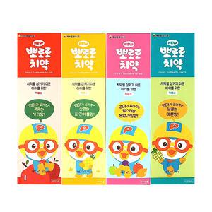 뽀로로 키즈 어린이치약 4종세트 / 저불소 자일리톨함유