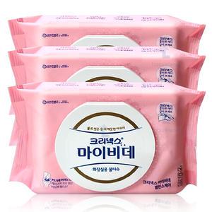 크리넥스 마이비데 밸런스케어 물티슈 캡형 40매x3개