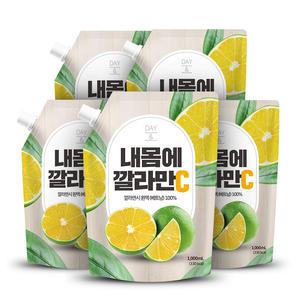 데이앤 내몸에 깔라만시원액 100% 1L x 5팩