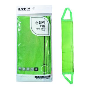 손잡이 밴드 타올 1P / 초록 때타올 긴 등밀이