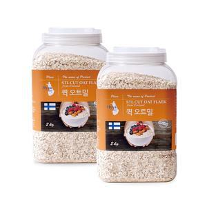 핀란드산 부드러운 퀵오트밀 2kg x 2개