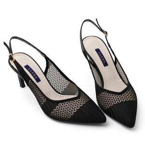 갤러리아 세라 여성 수제화 시스루 망스 슬링백 샌들힐 TJG20007 컬러 2종 7CM